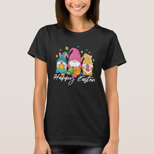 Bunny Gnomes Easter Candy Happy Easter Sunday Egg  Tシャツ (正面)