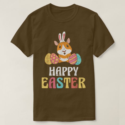 Bunny Guinea Pig Egg Resurrection Happy Easter Jes Tシャツ (デザイン正面)