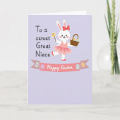 Bunny Happy Easter Season Card カード (正面)