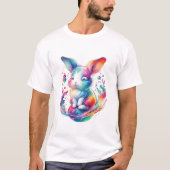 Bunny Happy Easter Spring Tシャツ (正面)