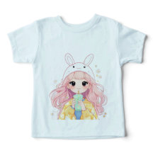 Bunny Hat Cartoon Toddler t-shirt
