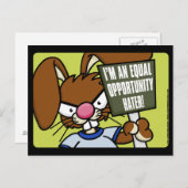 Bunny Hater怒のはがき ポストカード (正面/裏面)