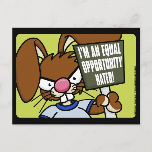 Bunny Hater怒のはがき ポストカード (正面)