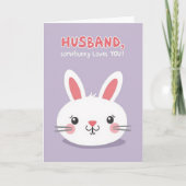 Bunny Heartfelt Message Card カード (正面)