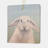 Bunny Hello セラミックオーナメント (左)