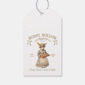 Bunny Hollow Bakery Vintage Easter Rabbit Baker ギフトタグ (裏面)