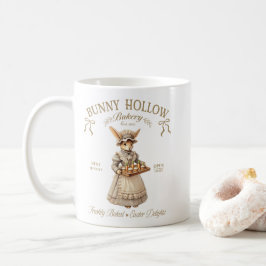 Bunny Hollow Bakery Vintage Easter Rabbit Baker コーヒーマグカップ