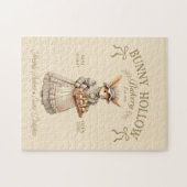 Bunny Hollow Bakery Vintage Easter Rabbit Baker ジグソーパズル (横)