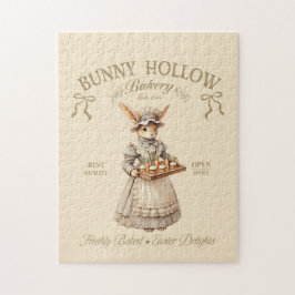 Bunny Hollow Bakery Vintage Easter Rabbit Baker ジグソーパズル