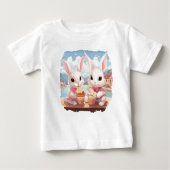 Bunny ice cream ベビーTシャツ (正面)