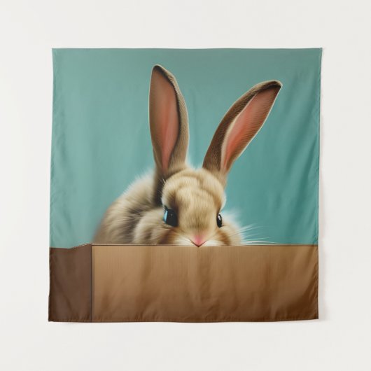 Bunny in a Box タペストリー (正面)