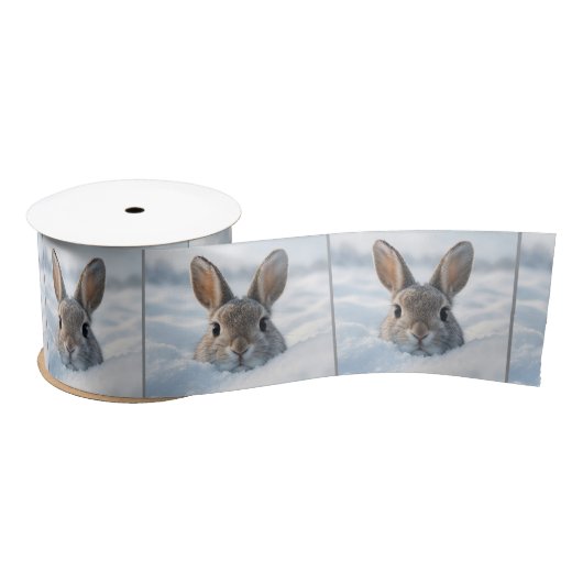 Bunny In a Deep Snowdrift サテンリボン (リール)