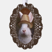 Bunny in a Hat オーナメントカード (左)
