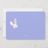 Bunny in a Pocket Photo Birth Announcement 案内状 (裏面)