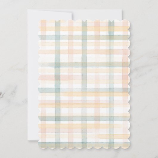 Bunny in Tea Cup水彩招待状 招待状 (裏面)