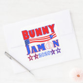 bunny jamon sticker スクエアシール (封筒)