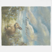 Bunny Lane EASTER  フリースブランケット (正面(横))