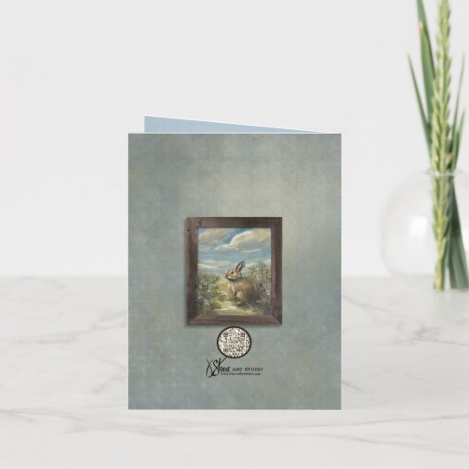 Bunny Lane EASTER 4 x 5.6" カード (裏面)