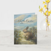 Bunny Lane EASTER 4 x 5.6" カード (黄色い花)