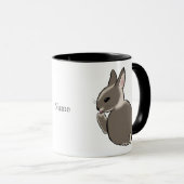 Bunny liking foot マグカップ (正面右)