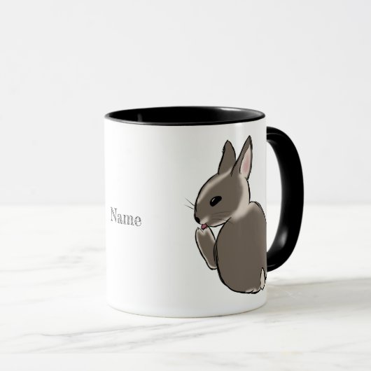 Bunny liking foot マグカップ (正面右)