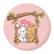 Bunny Loveシリーズ - かわいいロマンティックなうさぎのイラスト