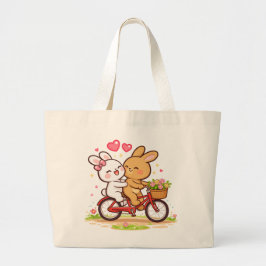 Bunny Love Bike Tote Bag ラージトートバッグ