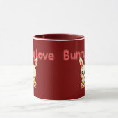 Bunny Love – Cute Easter Bunny Design - caneca マグカップ (中央)