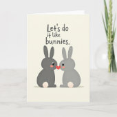 Bunny Love Lets Do It Now Card カード (正面)