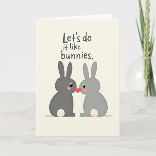 Bunny Love Lets Do It Now Card カード (正面)