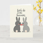 Bunny Love Lets Do It Now Card カード (黄色い花)