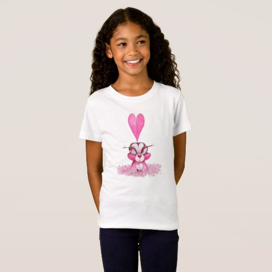 Bunny love Tシャツ – 子供サイズ (正面フル)