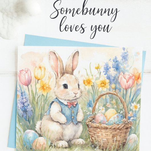 Bunny Loves You Easter Holiday (for kids) Postcard シーズンポストカード