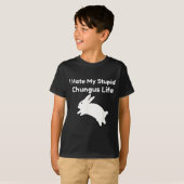 Bunny Meme I Hate My Stud Chungus Life  Tシャツ (正面フル)