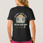 Bunny Mom Life T-Shirt, Just One More Bunny Shirt, Tシャツ (裏面)