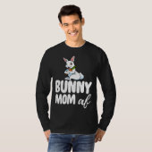 Bunny Mom Women Crazy Bunny Lady Tシャツ (正面フル)