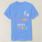 Bunny Nurse Stethoscope Happy Easter Eggs Rabbit N Tシャツ (デザイン正面)