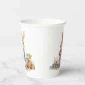 Bunny On The Way Peter Rabbit Boy Baby Shower 紙コップ (右)