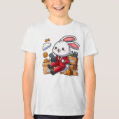 BUNNY. #Part2 / Kids T-shirt (funny bunny) #6 トライブレンドＴシャツ (正面)