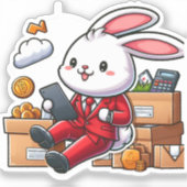 BUNNY. #Part2 / Sticker (bunny bussines) #8 シール (正面)