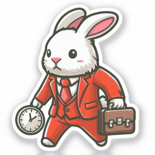 BUNNY. #Part2 / Sticker (bunny bussinesman) #7 シール (正面)