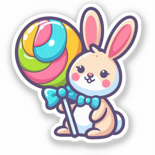 BUNNY. #Part2 / Sticker (bunny island) #13 シール (正面)