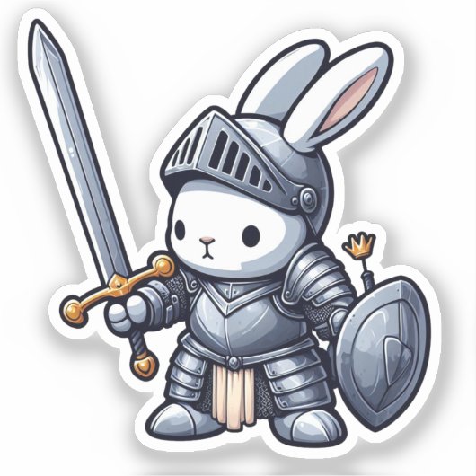 BUNNY. #Part2 / Sticker (bunny knight) #15 シール (正面)