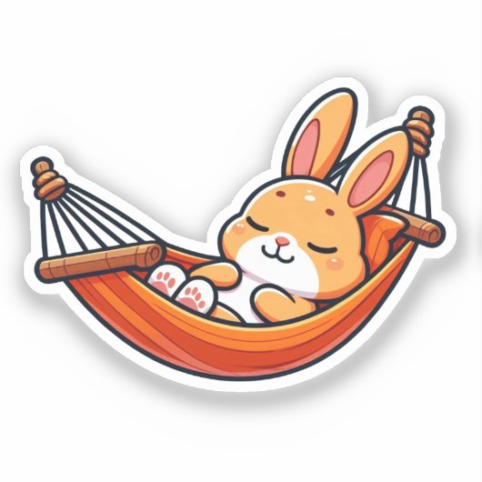 BUNNY. #Part2 / Sticker (bunny sleep) #9 シール (正面)