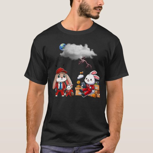 BUNNY. #Part2 / T-shirt (funny bunny) #2 Tシャツ (正面)