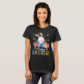 Bunny Pastel Spring Hunt Eggs Rabbit Happy Easter  Tシャツ (正面フル)