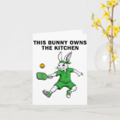 Bunny pickleball player easter this bunny owns the カード (黄色い花)