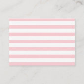 Bunny Pinkフローラガールブックベビーブックリクエスト エンクロージャーカード (裏面)