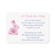 Bunny Pink Chinoserie Books For Baby Girl Shower