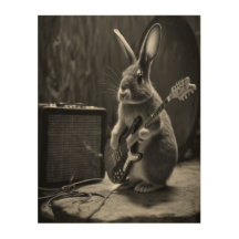 Bunny Playing a Guitar